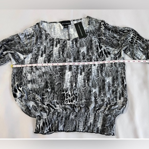 Isabella Rodriguez Sz Large Top Blouse Animal Prints   3/4 Sleeve NWT !! - Picture 3 of 7